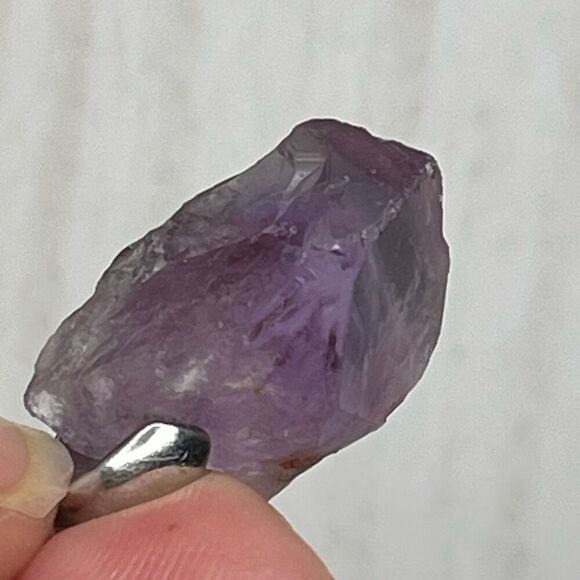 Raw amethyst pendant necklace adjustable healing crystal stone purple - Picture 11 of 11